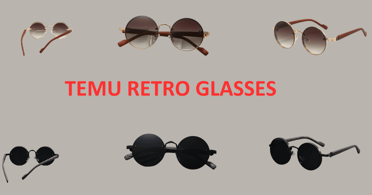 Temu Retro Fashion Glasses